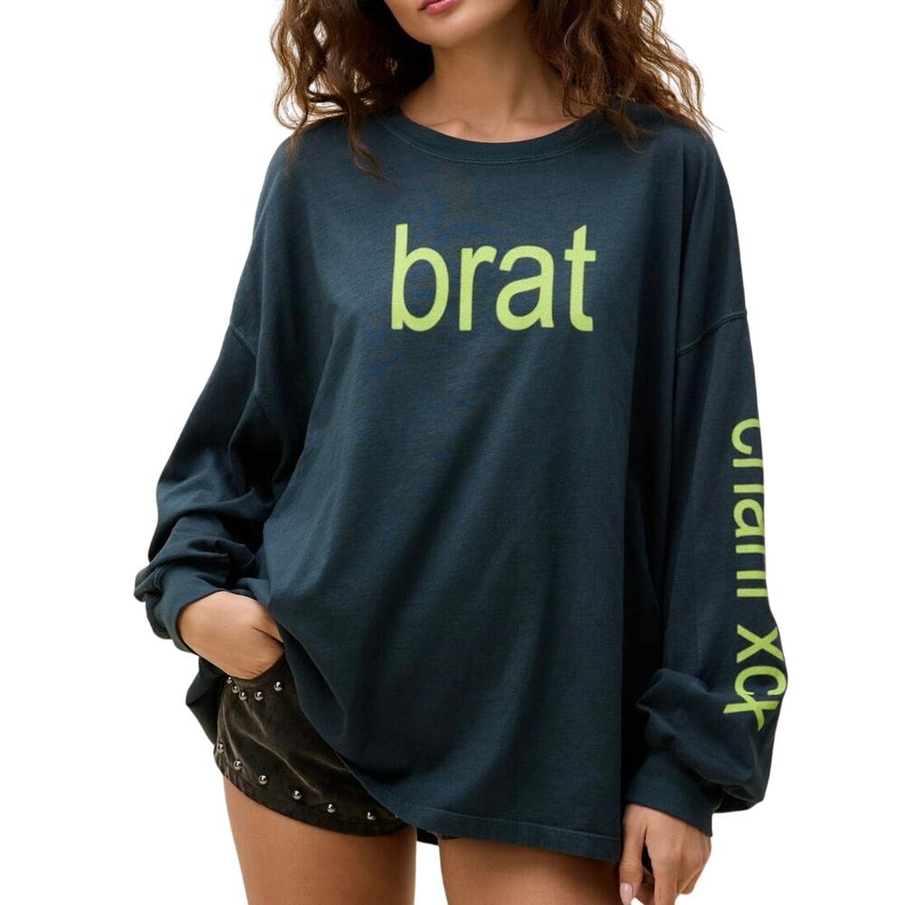 DAYDREAMER Charli XCX Brat One Size (OS) Long Sleeve Tee New w/o Tag SOO